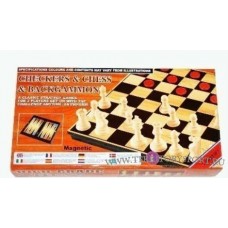 Набор игр 3 в 1 шашки,шахм.,нарды 25см арт.3213МА