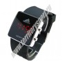 Часы Led Adidas красная подсветка (черный ремешок) арт.adidas led